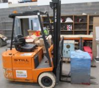 A 1992 Still R50-15 electric forklift