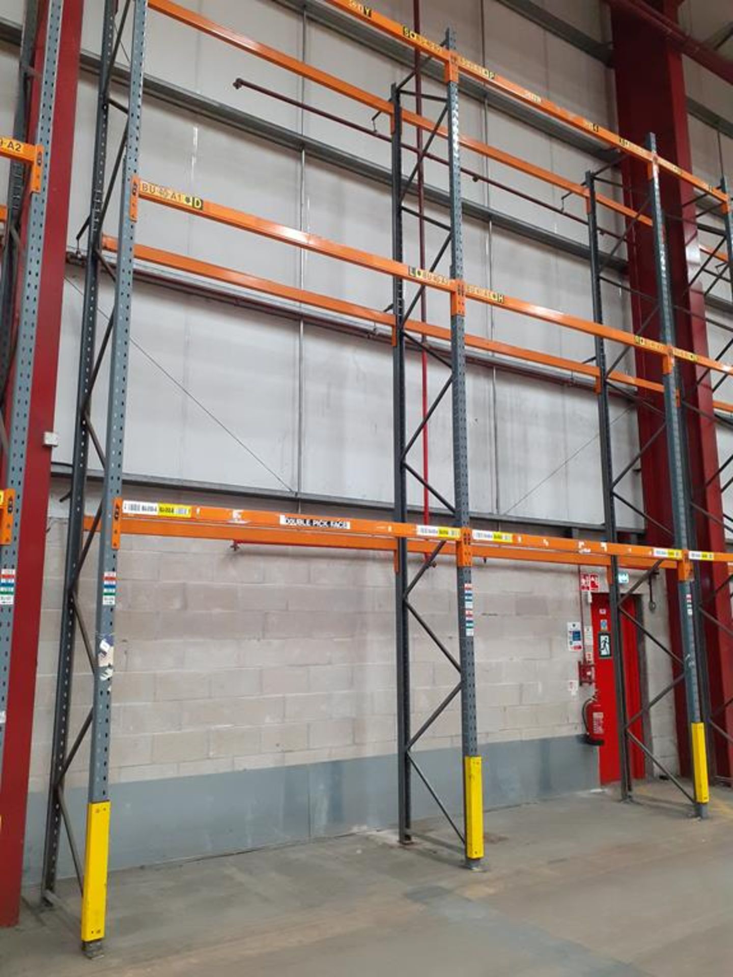 Single Row of 7.5m Dexion/Ramada Demountable Pallet Rack