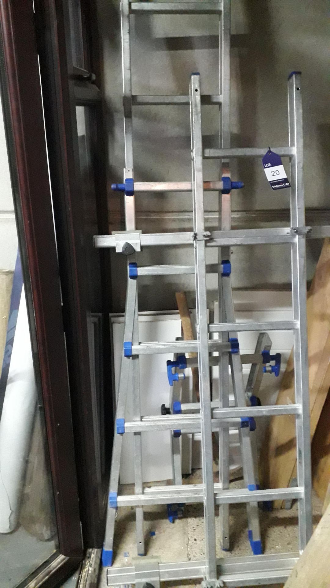 Aluminium 3 Piece Conservatory Roof Ladder