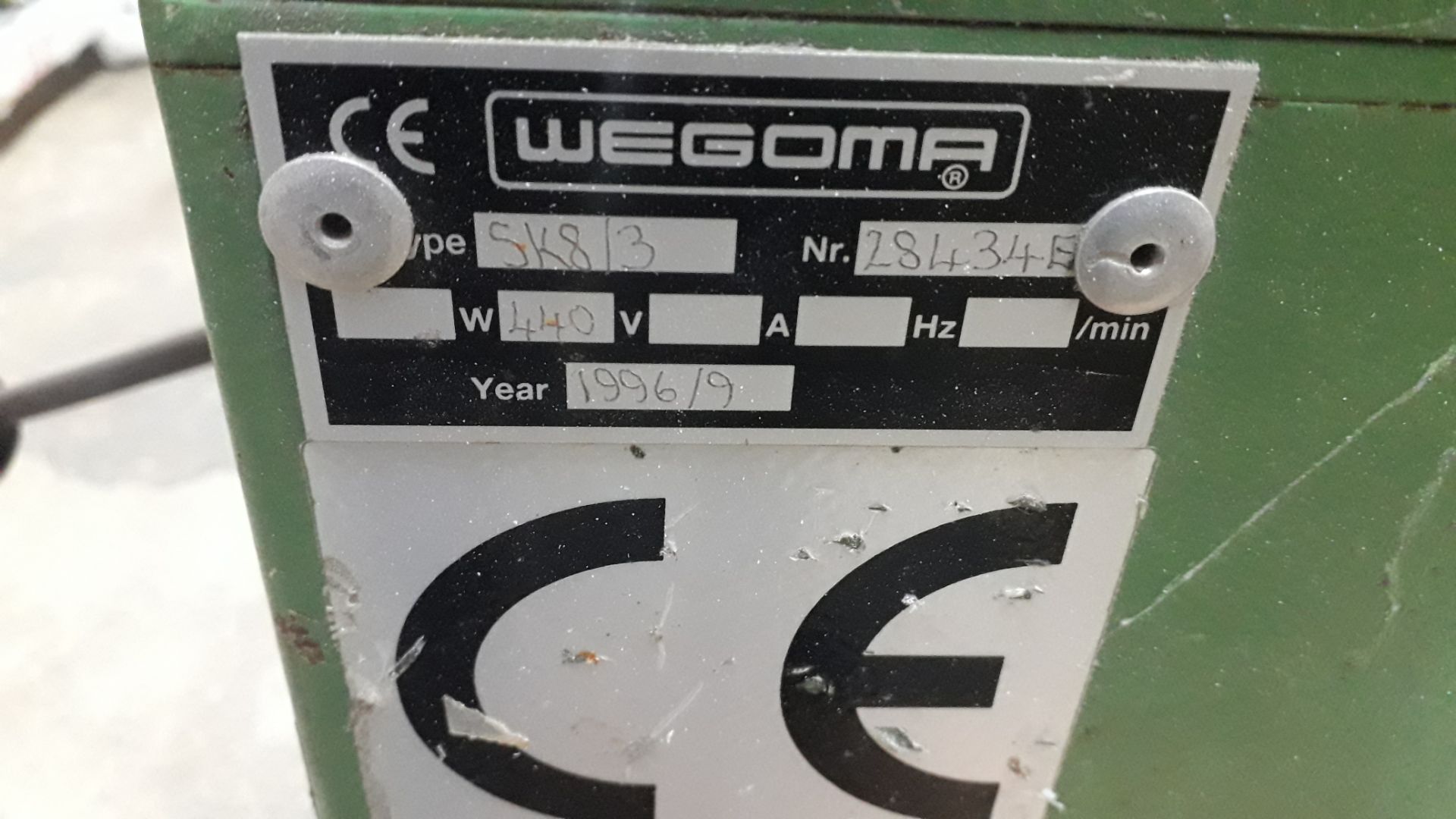 Wegoma SK8/3 Copy Router Serial Number 284S4E (1996) (Hard Wired – Disconnection required by a - Image 6 of 6