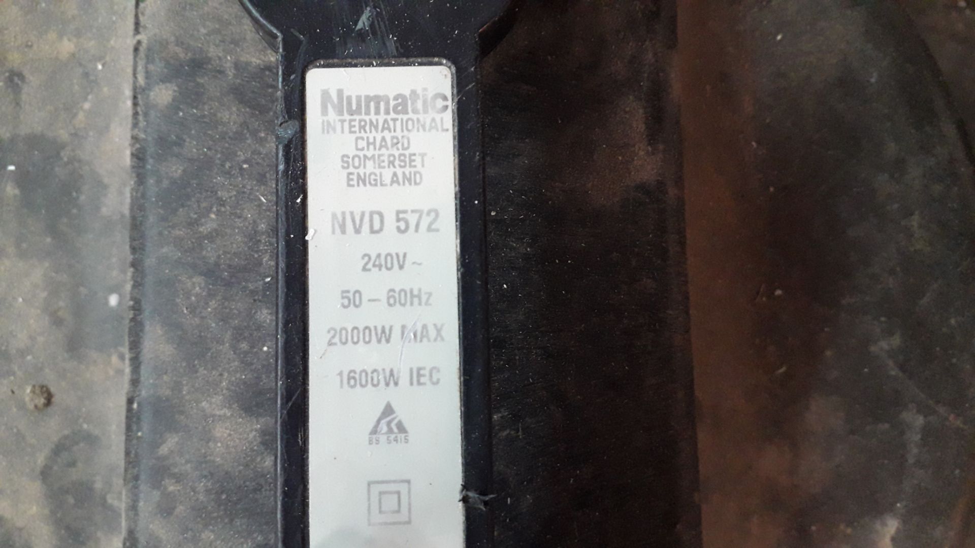 Numatic NVD572 Industrial Vacuum Cleaner 240v - Image 2 of 2