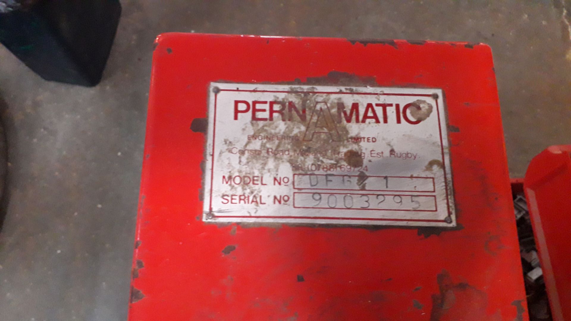 Pernamatic DFG/1 Shallow Groover Serial Number 900 - Image 5 of 5