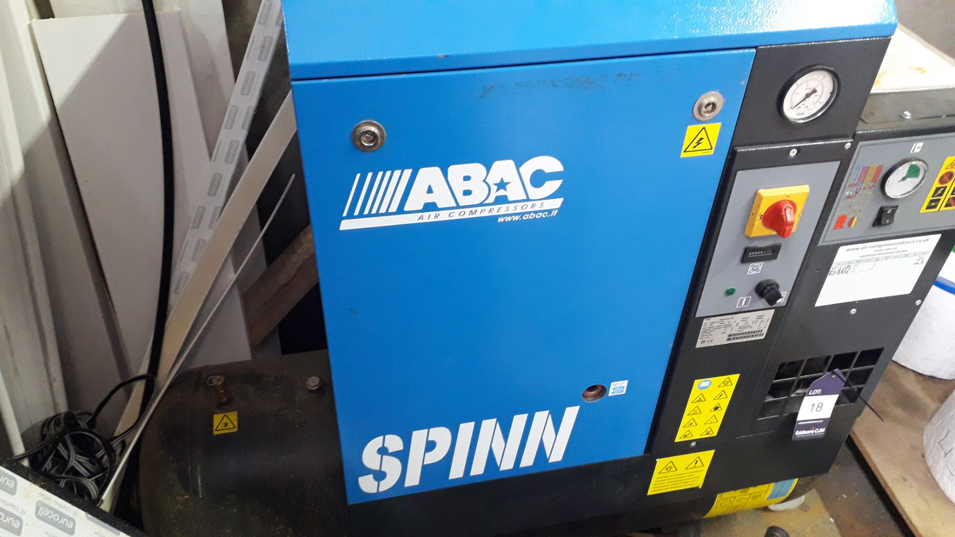ABAC Spinn E 5.510 Space 200 Screw Compressor moun - Image 4 of 6