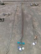 3.7m 2 leg lifting chain with hooks and chain shorteners