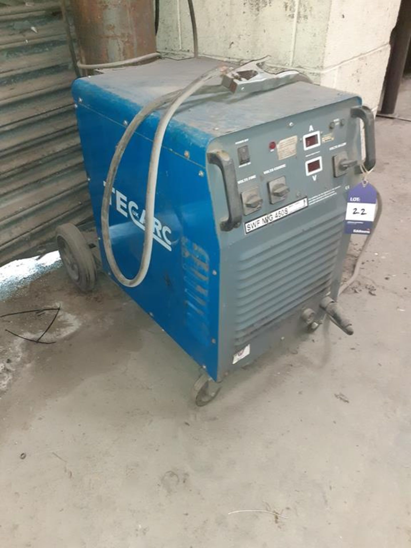 Tecarc SWF Mig 450S welder with F4 wire feed unit - Image 5 of 5