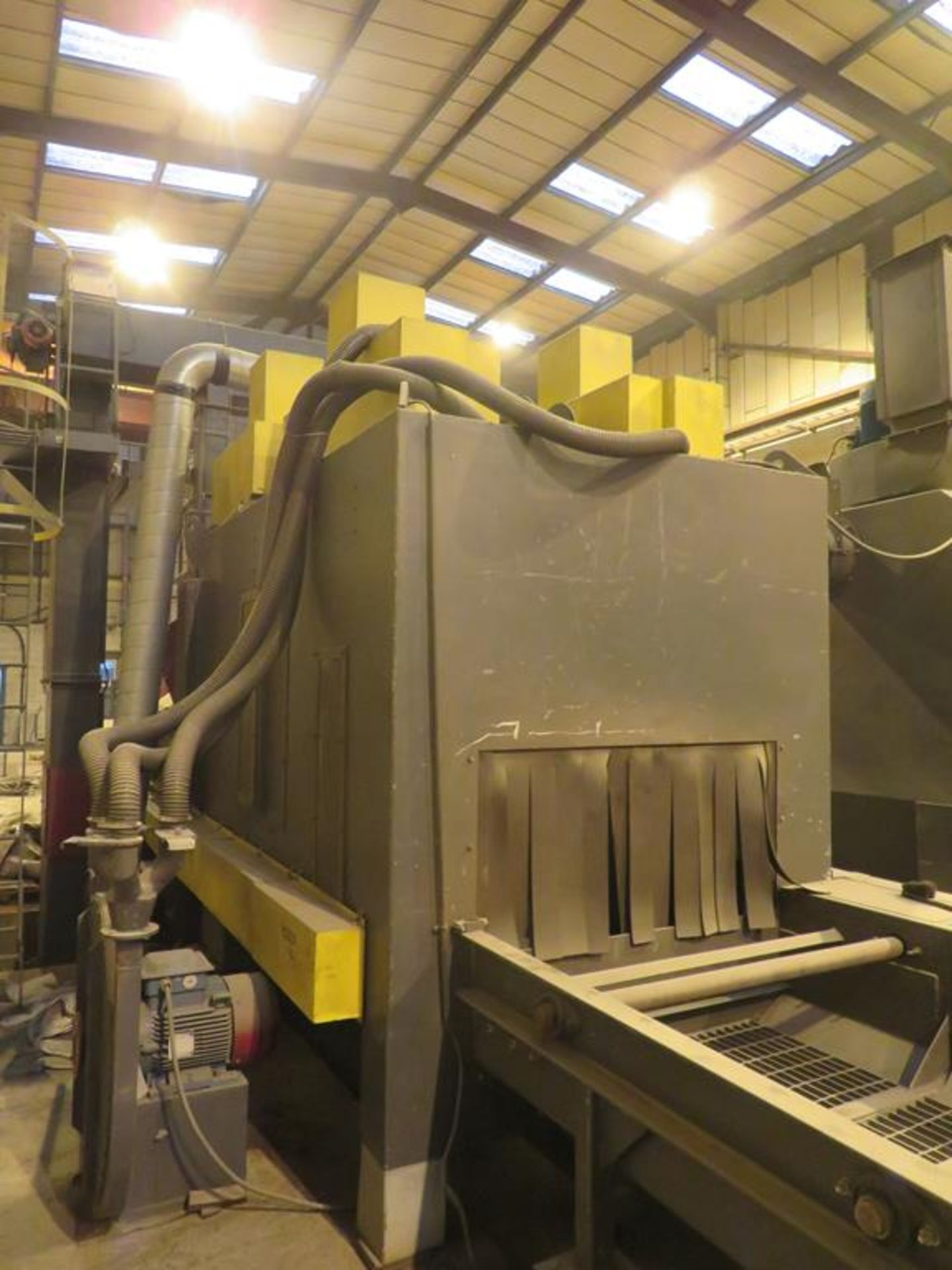 2015 Pangborn SES 4D 1250/420 H. machine shot blast line with manganese blasting chamber - Image 7 of 10