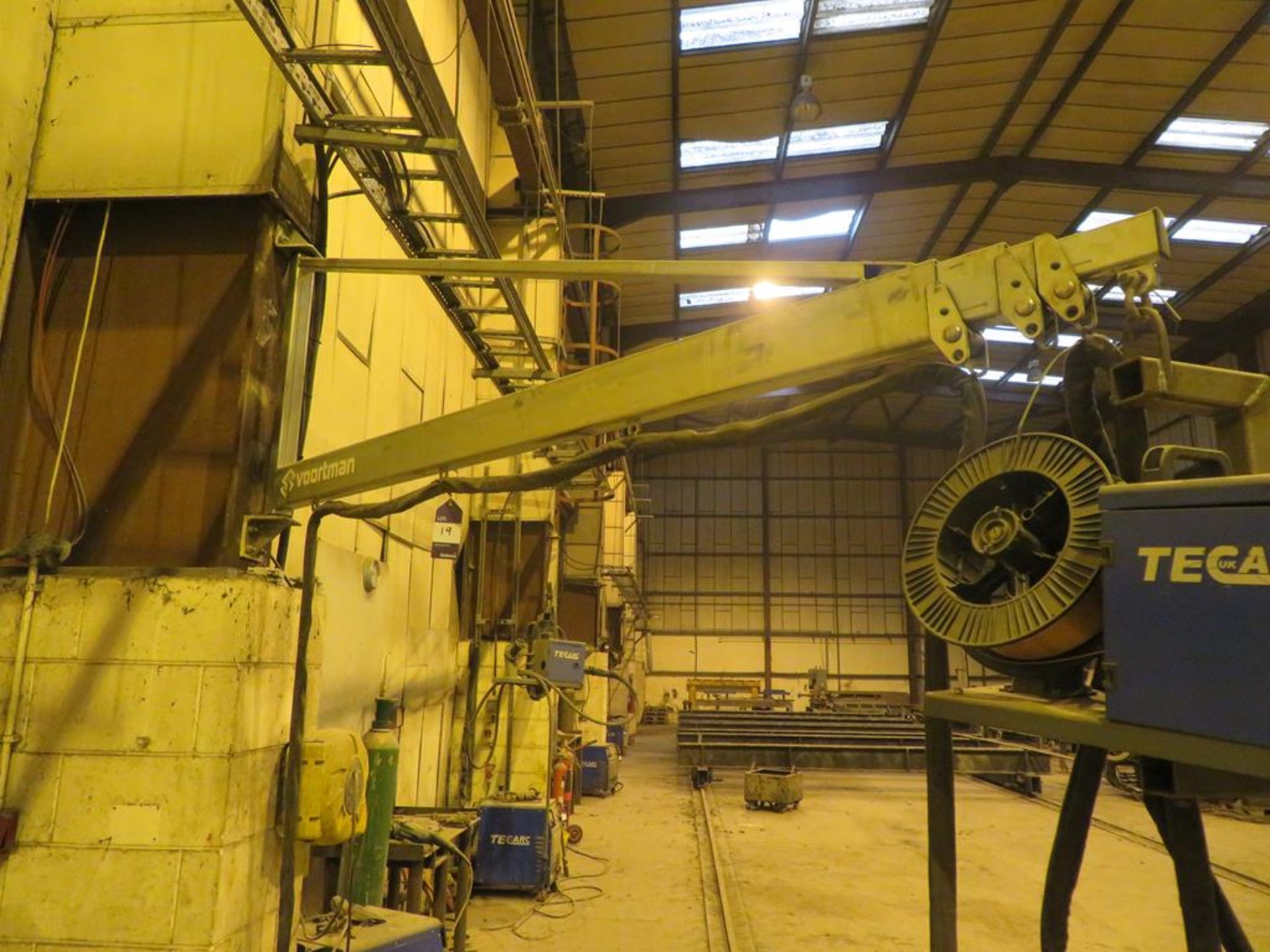 Voortman 50Kg telescopic swing jib approx 6.5m fully extended - Image 2 of 2