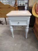 Painted bedside cabinet