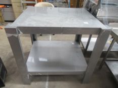 Stainless steel worktop station