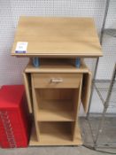 Wooden effect storage unit/pedestal