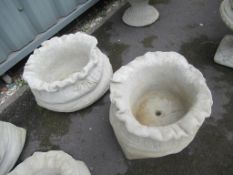 Pair of Large Sack Planters