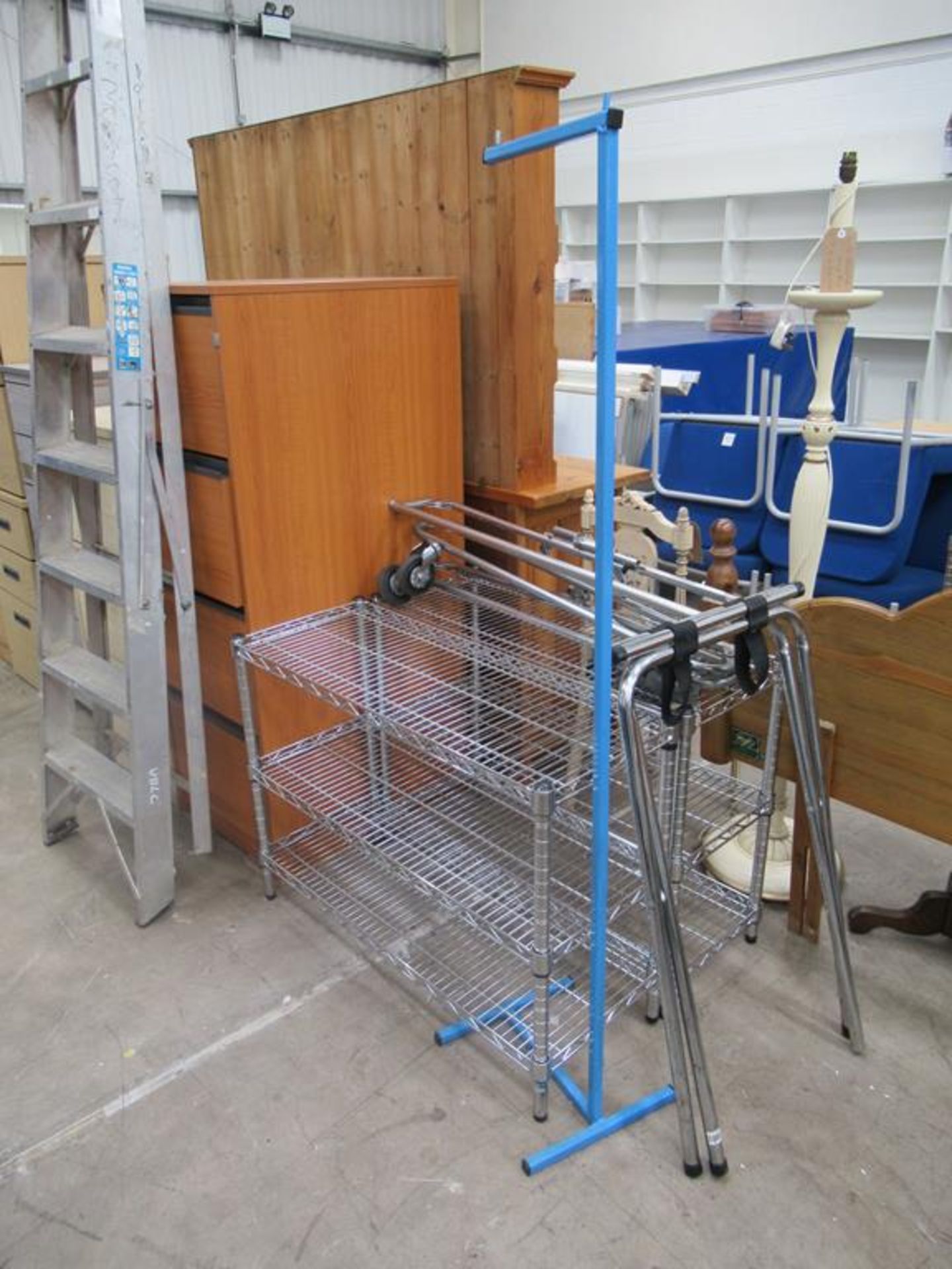 Miscellaneous items including ladders, shelving etc. - Image 2 of 2