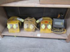 3 x 110V 4 Way Splitter Boxes