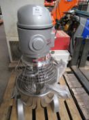 BM20 commercial mixer with bowl and whisk