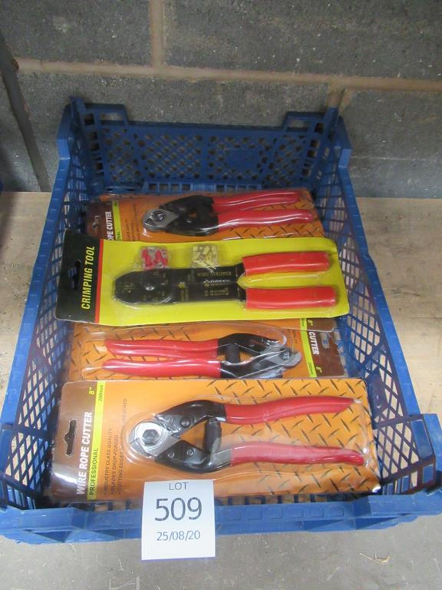 Box of wire rope cutters