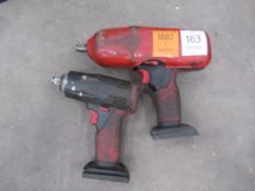 2 x Impact Wrenches (1 x Snap On) No Batteries