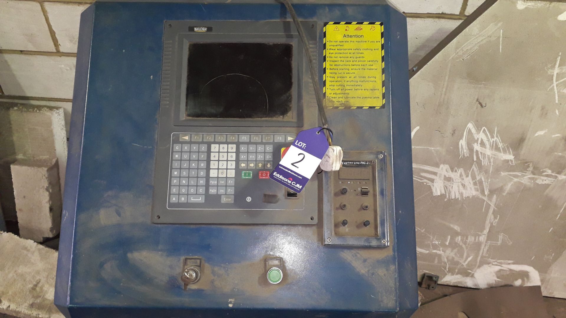 Baileigh Industrial A1309 Plasma Cutter Bed (2013) Serial Number A130902 – Dismantled – For Spares & - Image 9 of 10