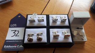5 x Assorted Men’s cufflinks Viewing Strictly by appointment only