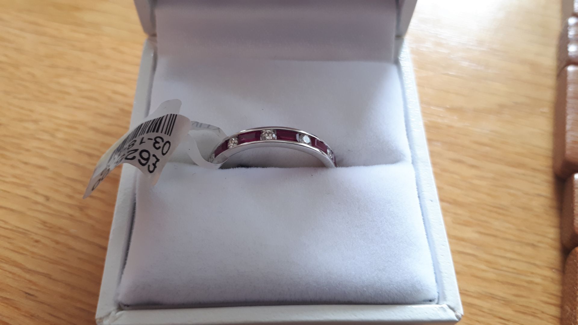 9CT Ruby eternity ring, Size = L, RRP £625 Viewing Strictly by appointment only - Image 2 of 3