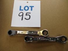 Snap-on reversible ratchet spanners