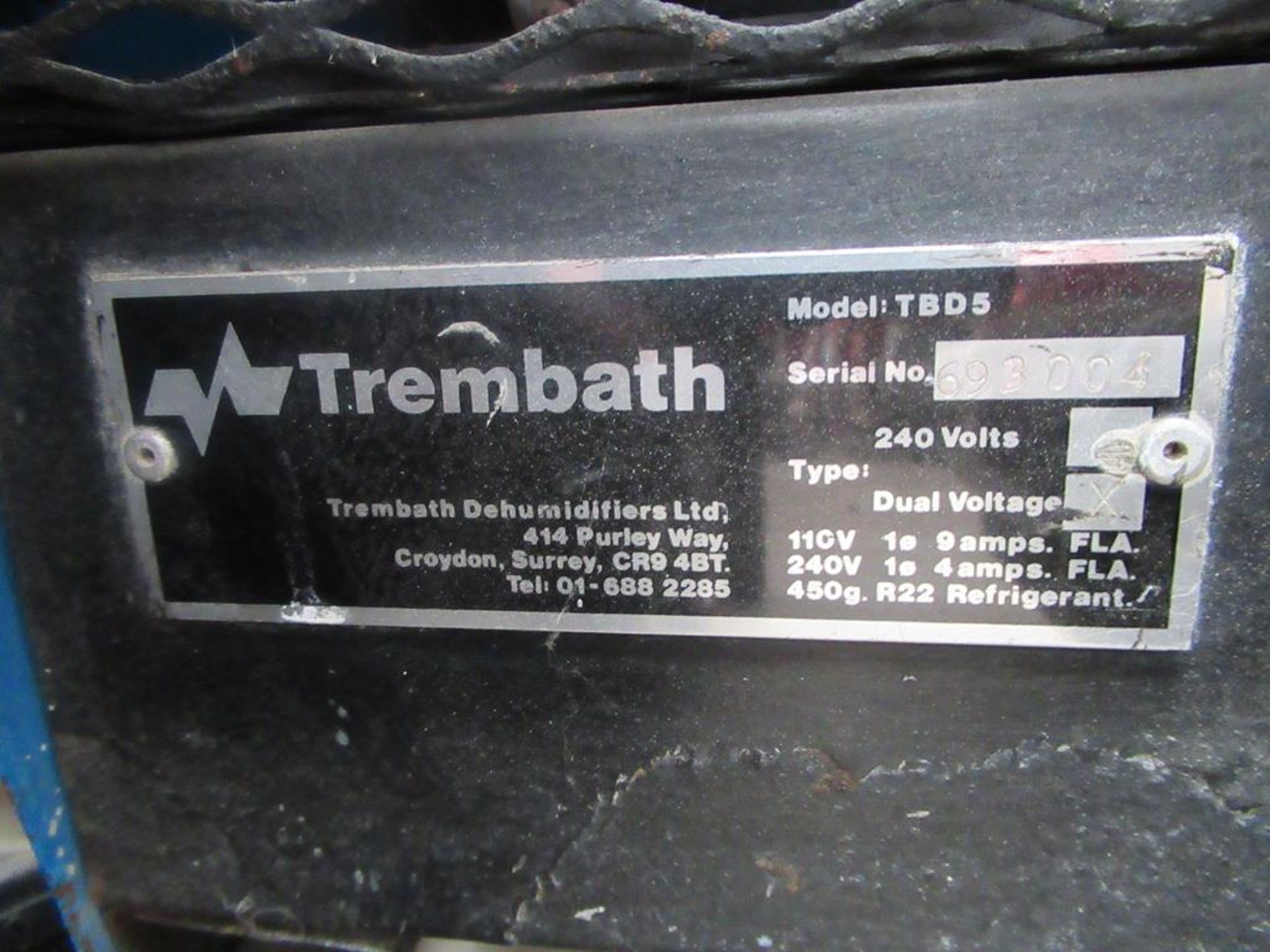 Trembath dehumidifier model TDB5 - Image 2 of 4