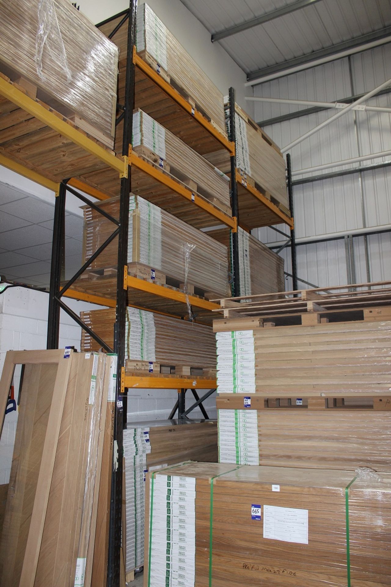 6 x Bays of Link 51E pallet racking, comprising 7 x 6m uprights, 40 x 2.4m cross beams, wooden - Image 2 of 2