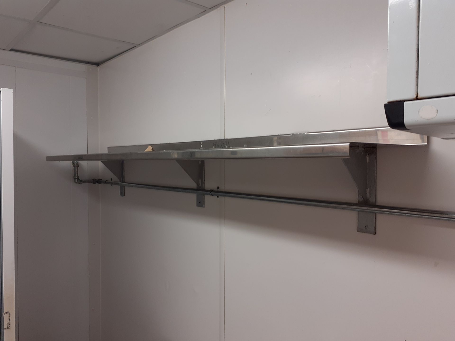 7 x various Stainless Steel Wall Shelves. Please note contents not included - Image 2 of 2