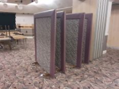 4 x Mobile Leather/Fabric Dividers and lighting