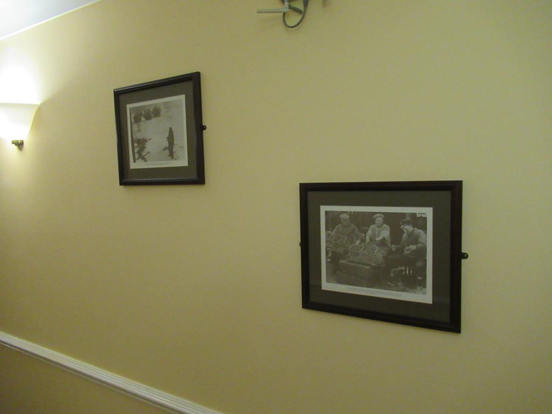 16 various boating/sailing/fishing related framed prints in corridor - Image 5 of 9