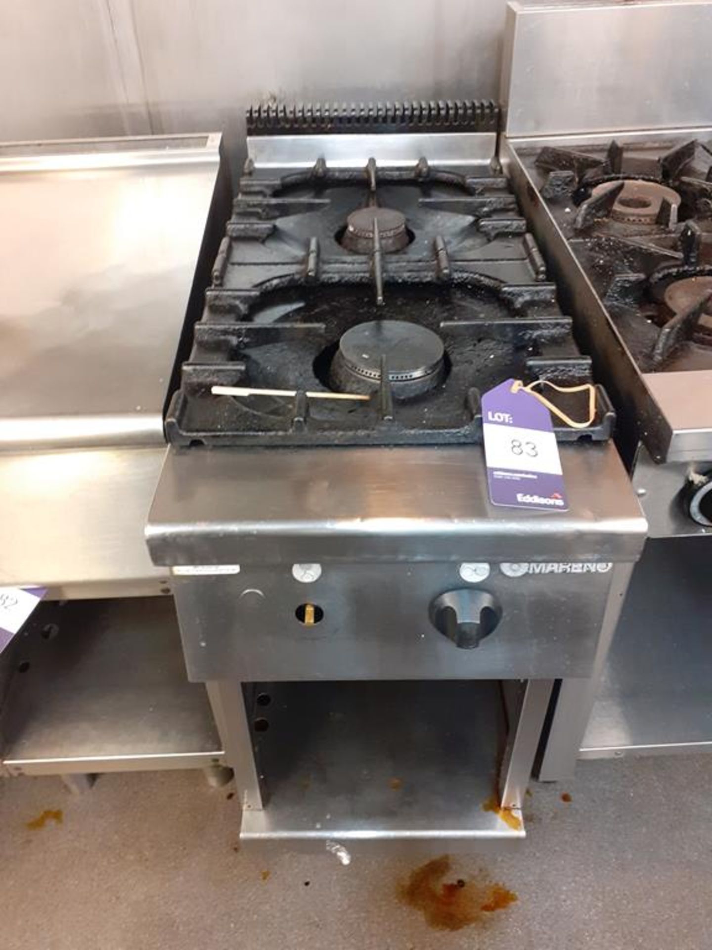 Mareno Stainless Steel Dual Burner Gas Cooker