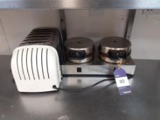 Dualit Double Waffle Iron & Dualit 6 slice Toaster