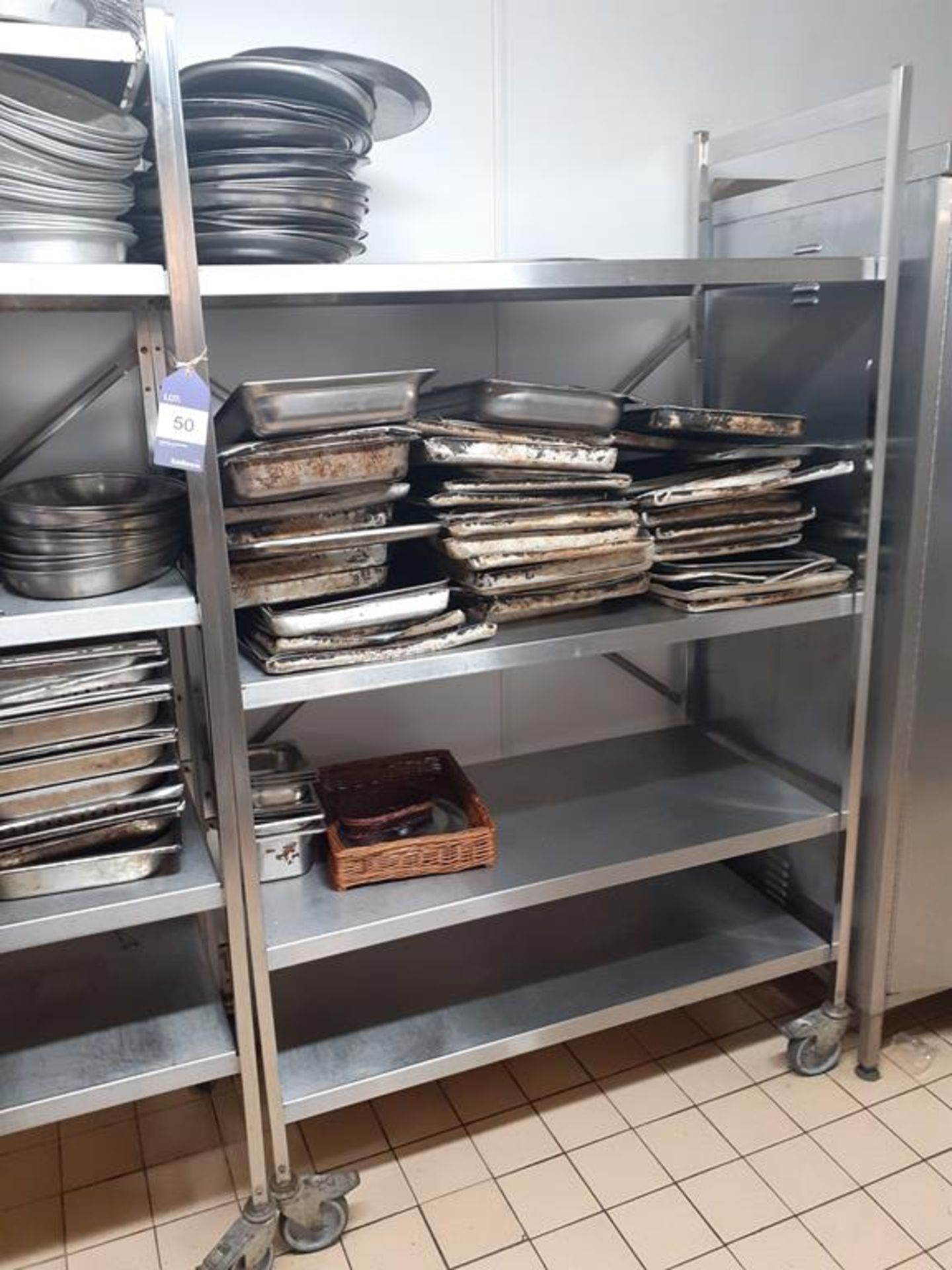 Hupper 2 x Stainless Steel Heavy Duty Shelving Units