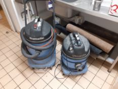 2 x Numatic Industrial Hoovers