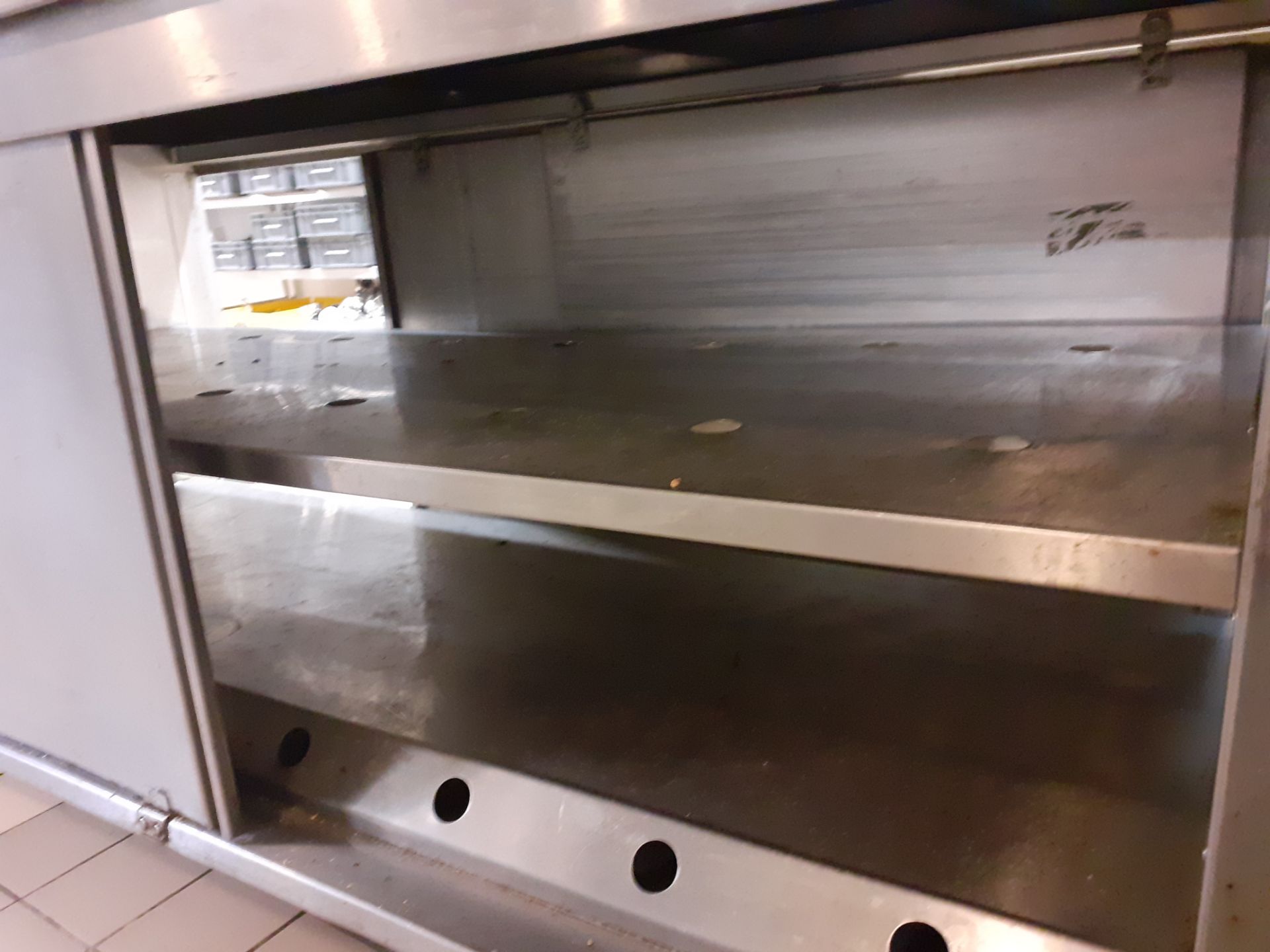 Stainless Steel Pass Through Sliding Doors Hot Cupboard - Image 4 of 7