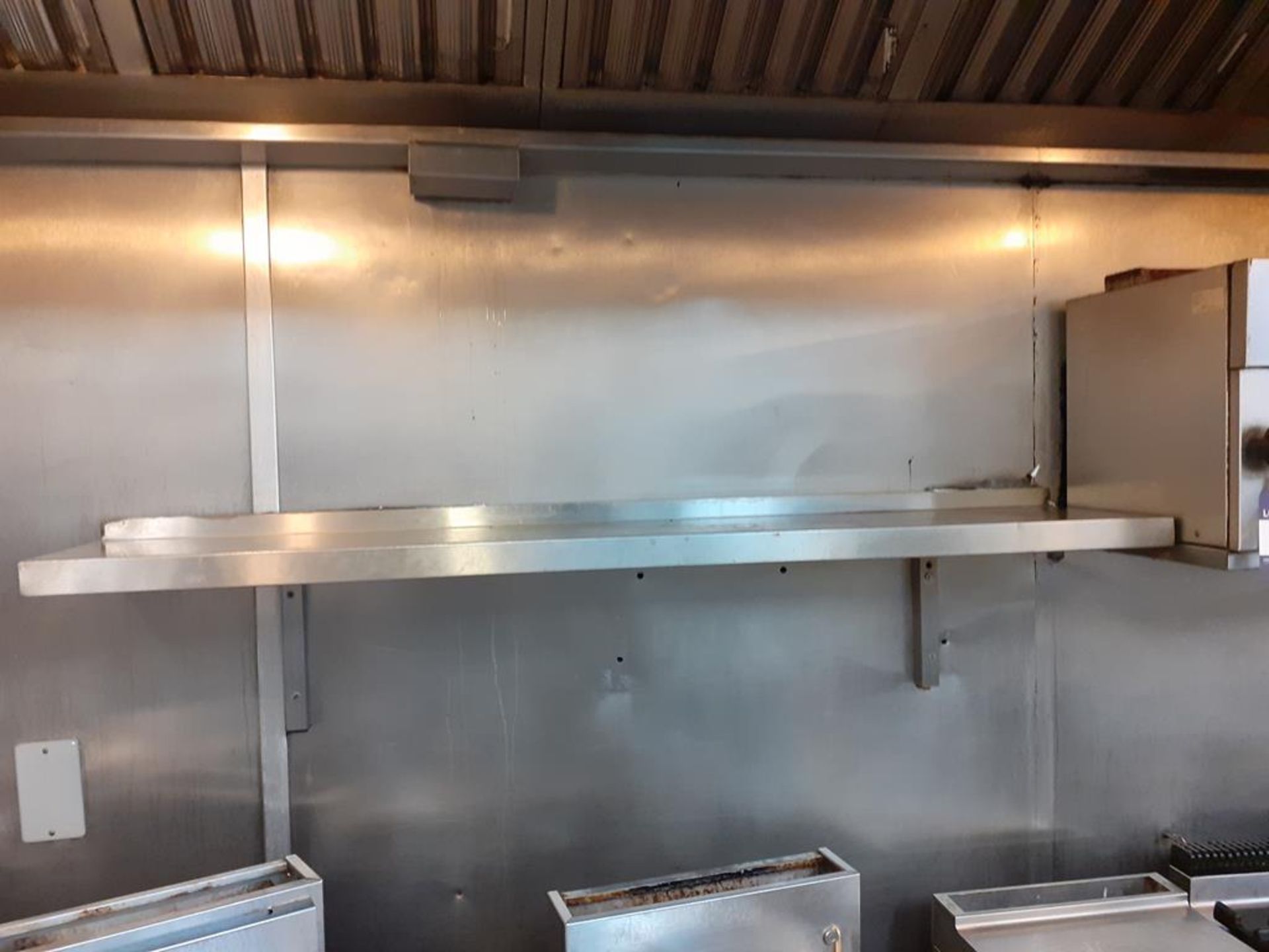 8 x Stainless Steel Wall Shelves. Please note contents not included - Image 4 of 4