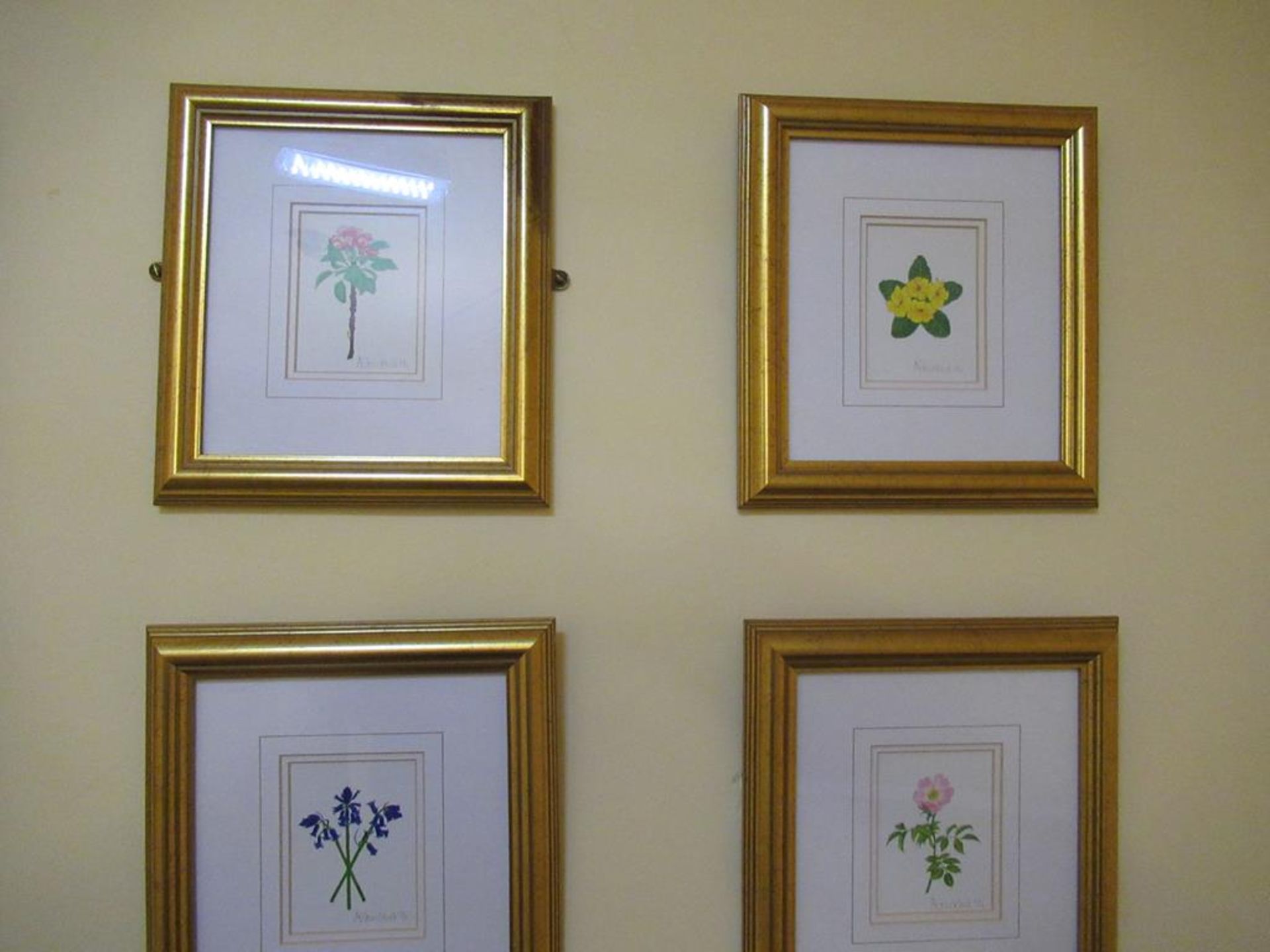 6 various signed miniature floral framed pints - Image 5 of 5