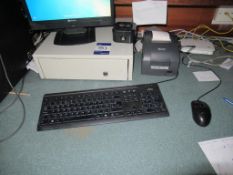 Electronic cash register with Epson receipt printer