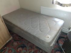 Contents of the room to include single divan bed, two door wardrobe, vytronix hoover etc