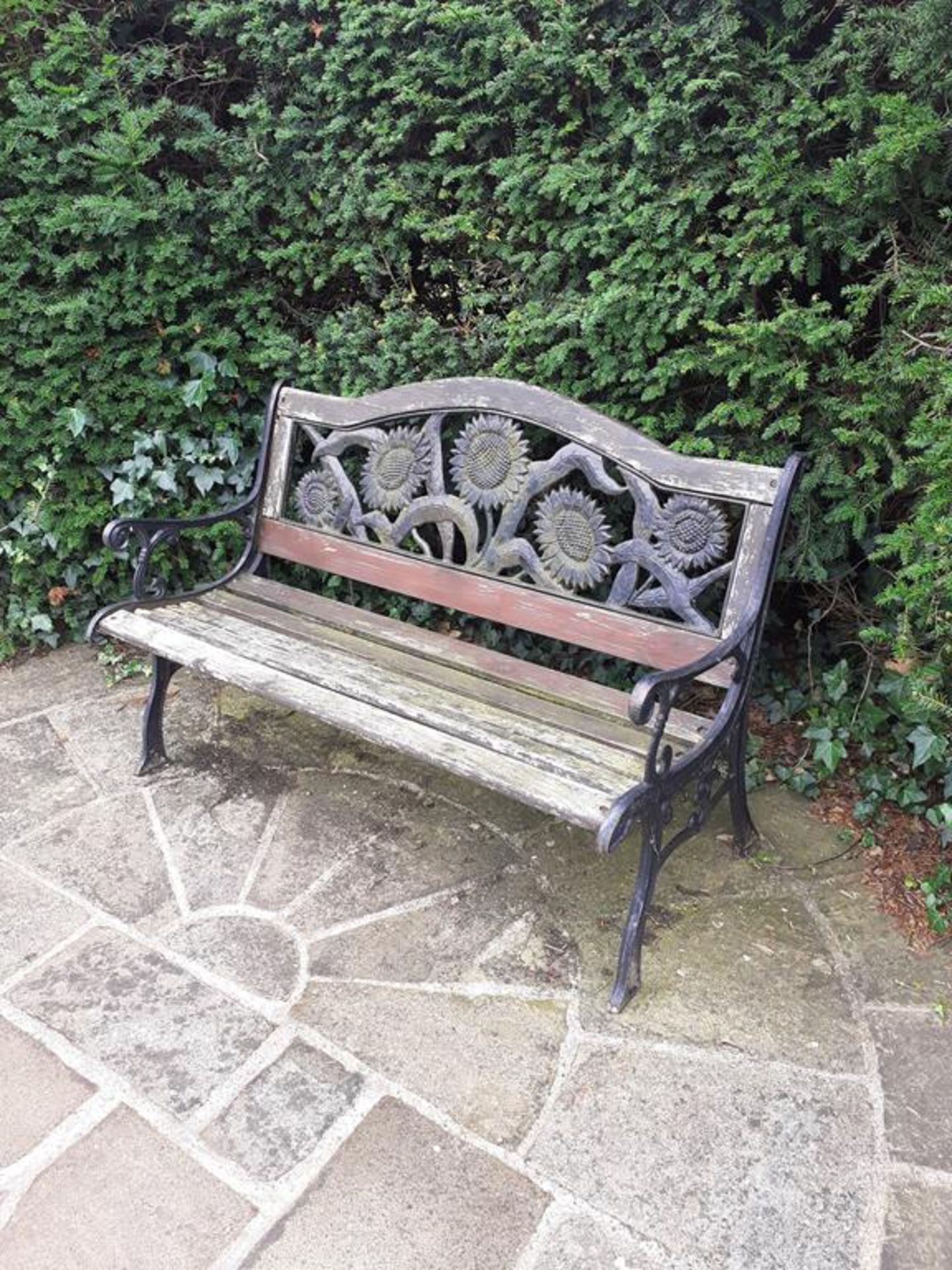 Iron Frame Garden Bench