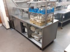 Professional Stainless Steel Pass-through Heated Cupboard