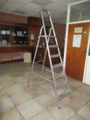 6 rung aluminium step ladder