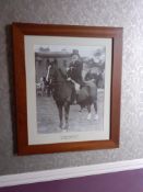 5 x Framed photo prints of Willerby Manor Former owner with his daughter circa 1990.