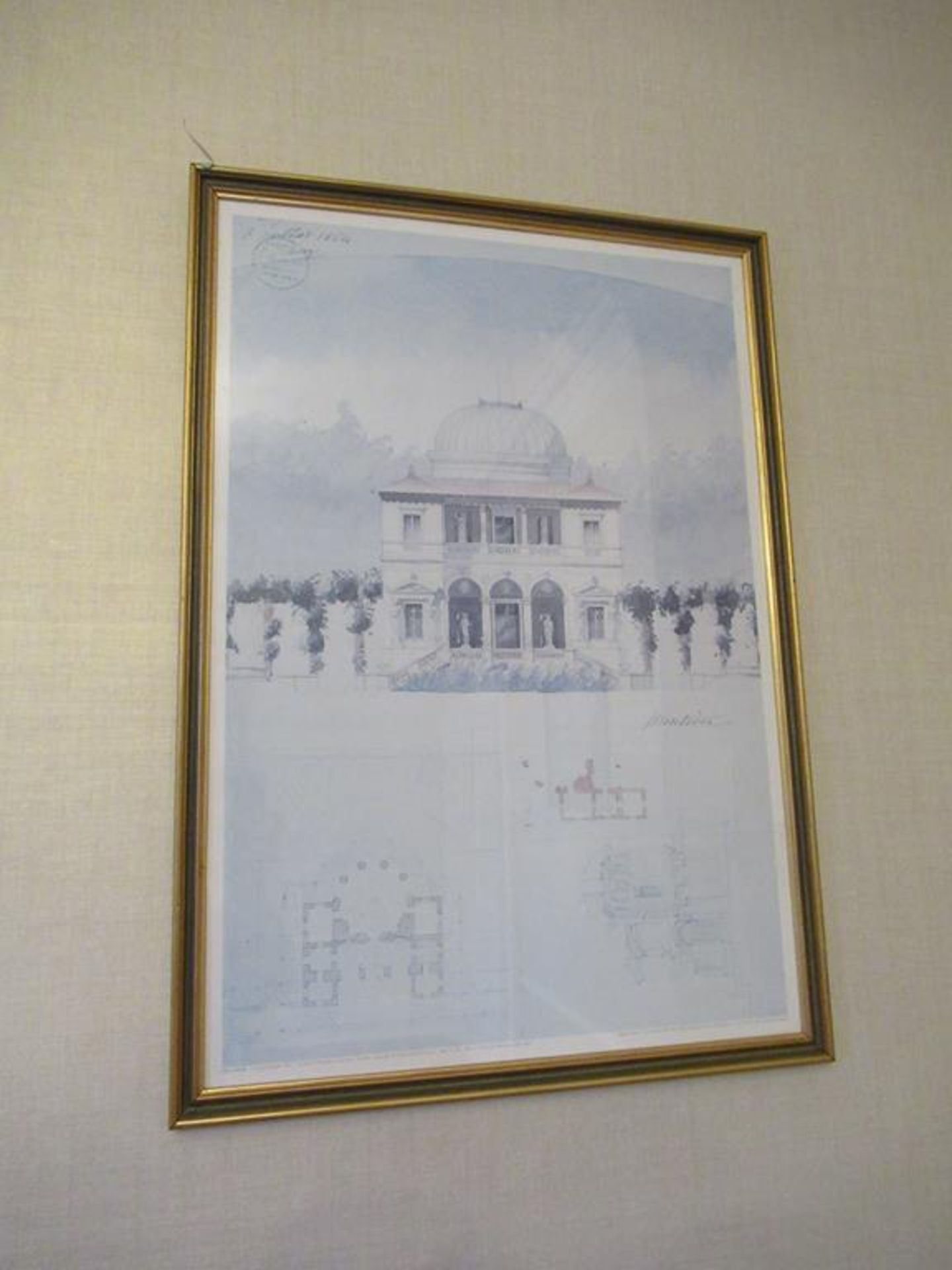 5 pieces of Art framed prints of various Bygone garden architectural buildings (located Wilberforce - Image 3 of 5