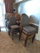 26 x Metal Framed Upholstery Banquet chairs
