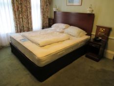 Contents of room 312 to include king size bed with mattress and bedding, headboard (note bedside cab