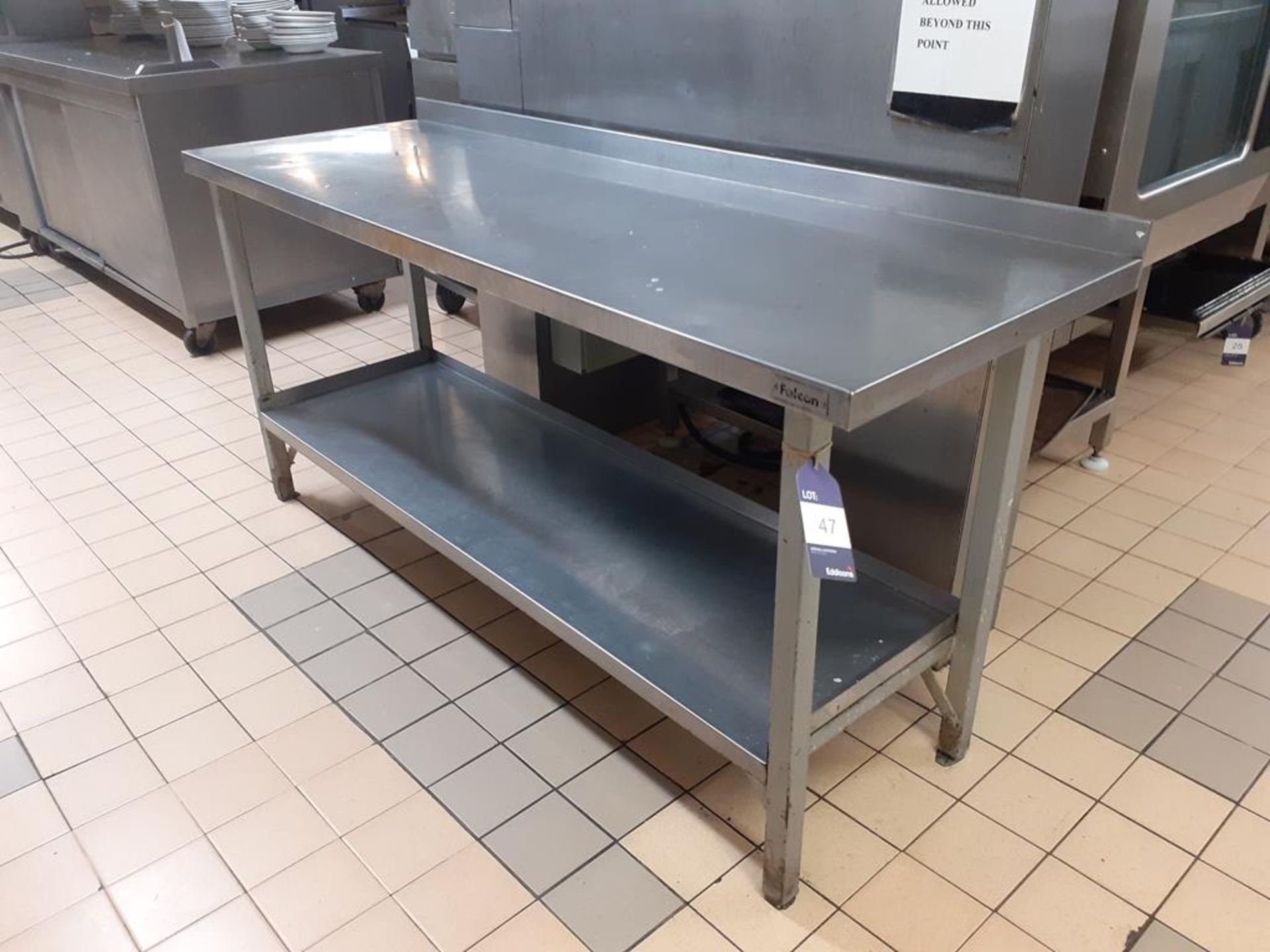 Falcon Stainless Steel Bottom shelf Prep Bench