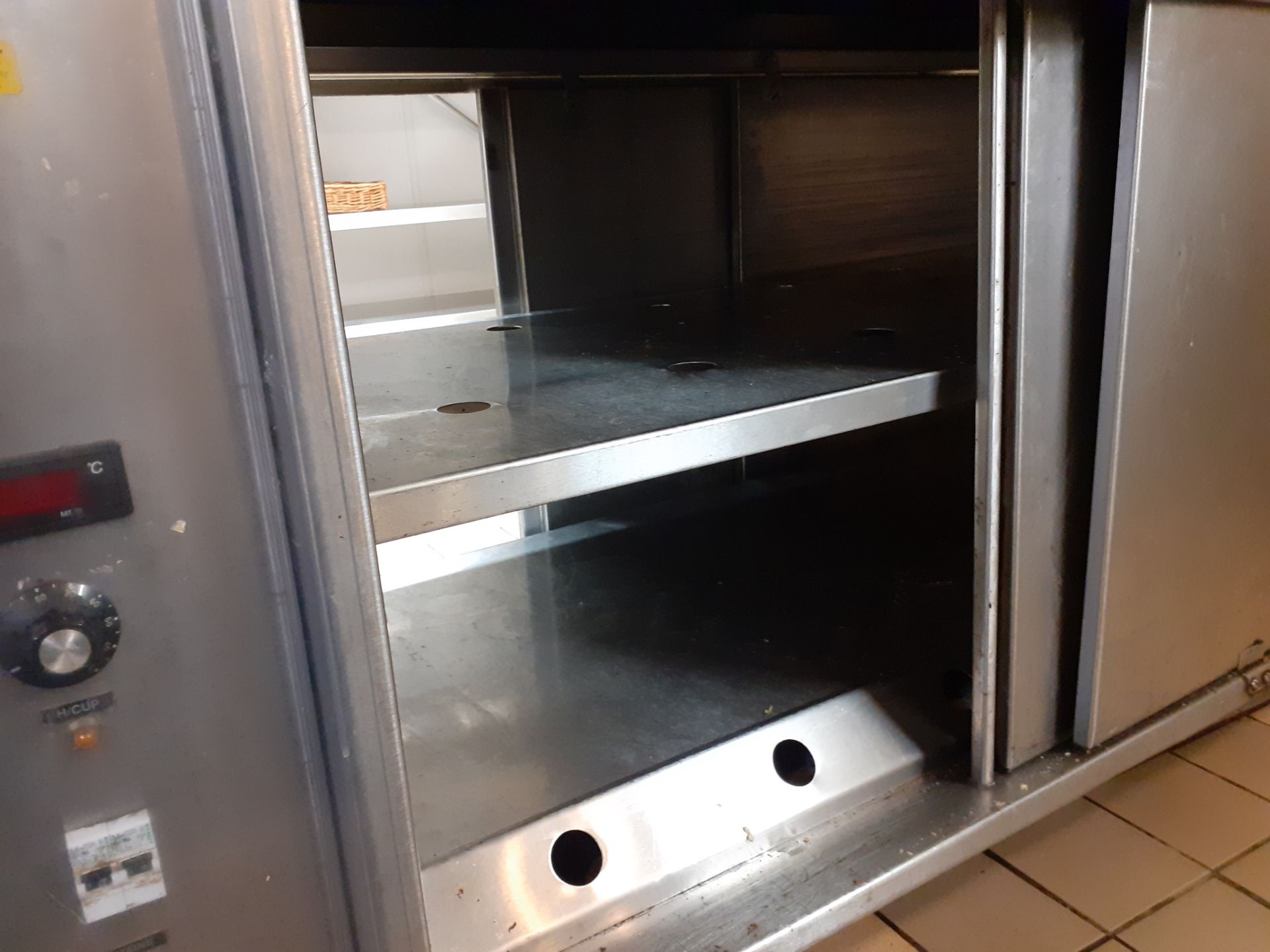 Stainless Steel Pass Through Sliding Doors Hot Cupboard - Image 3 of 7