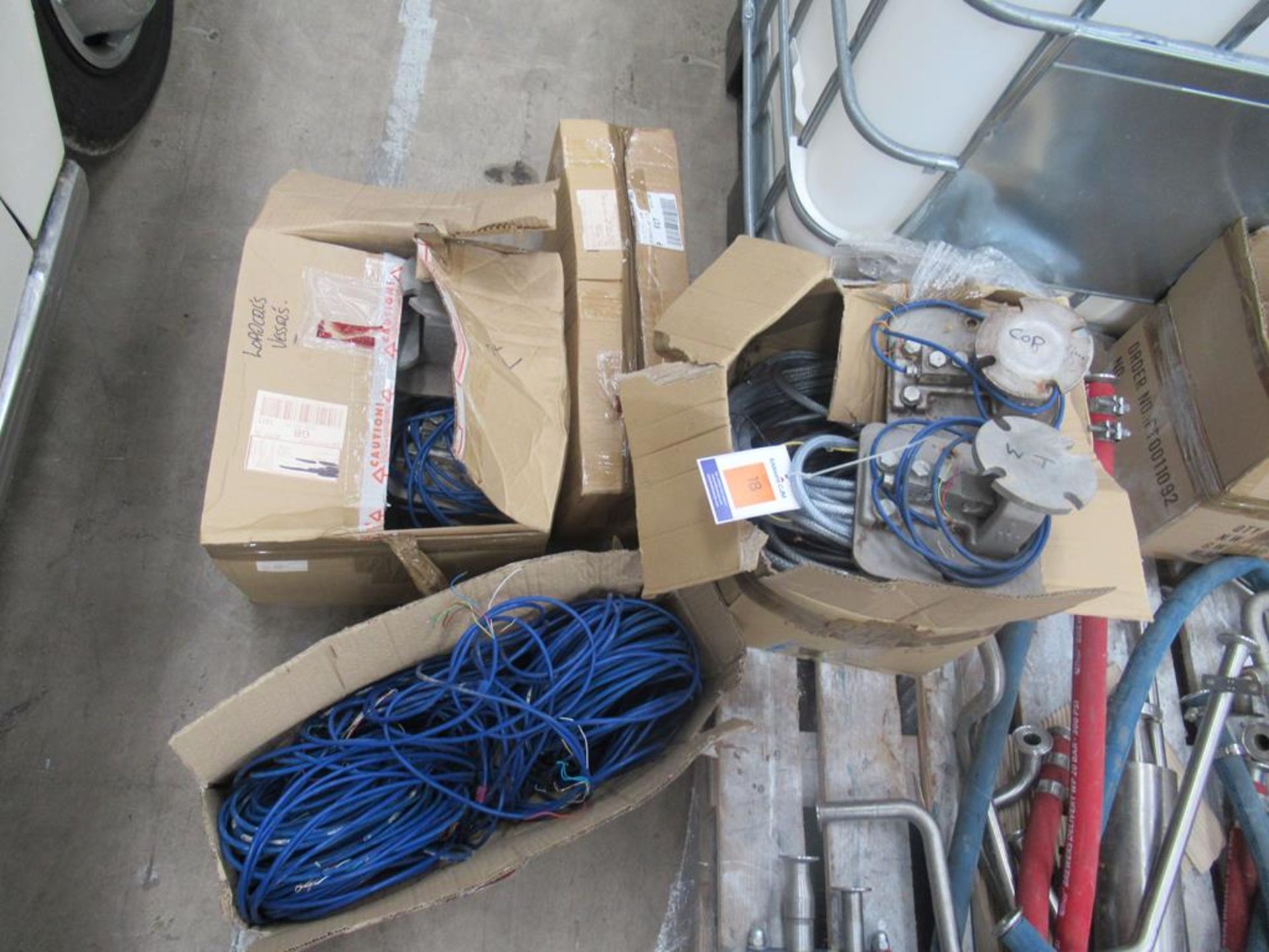 Box of Load Cells, Cables etc .