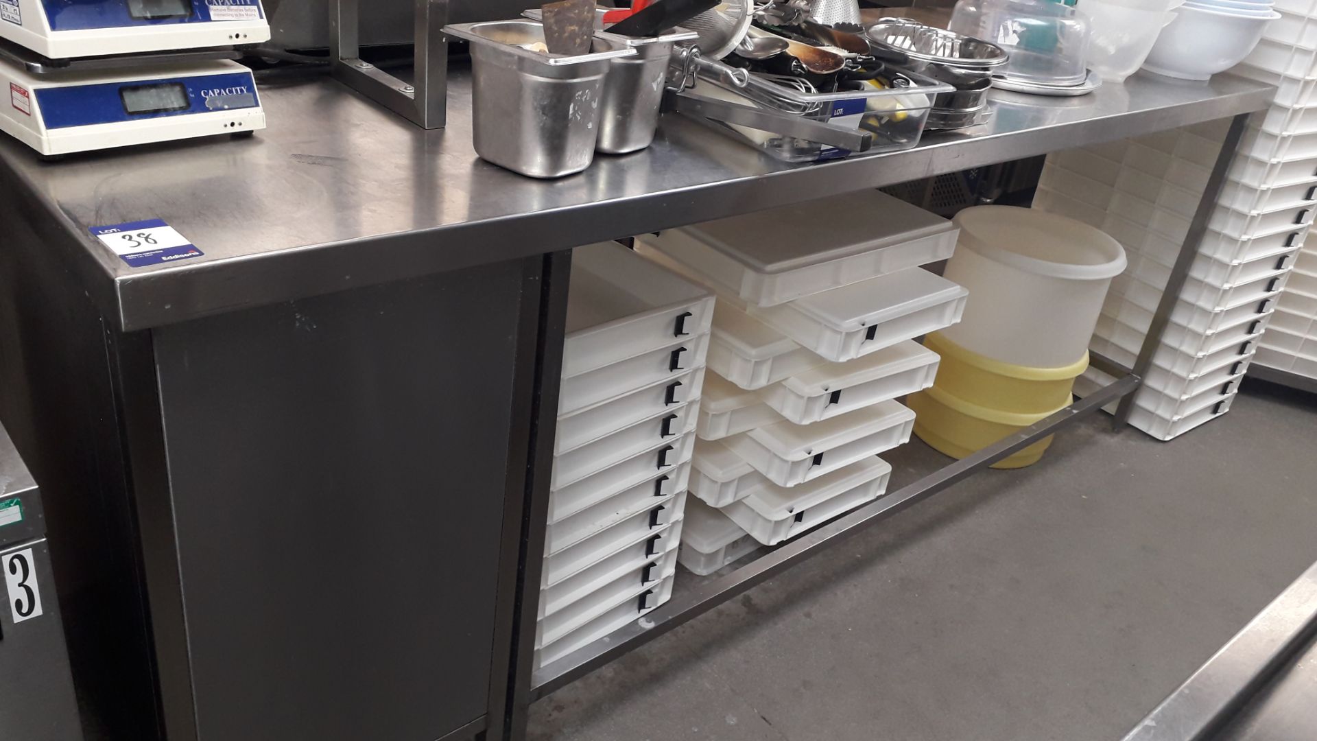 Stainless Steel Food Prep Table with Shelf over 25