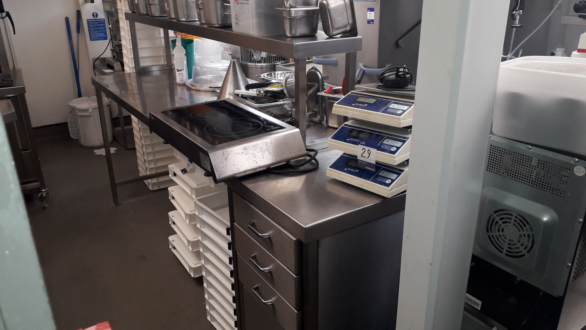 Stainless Steel Food Prep Table with Shelf over 25 - Image 3 of 3